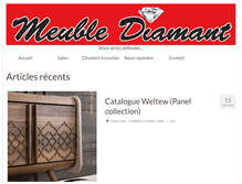 Tablet Screenshot of meuble-diamant.com